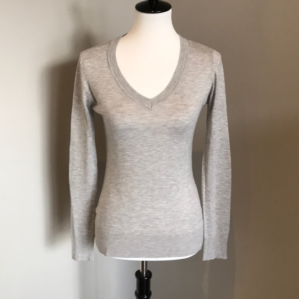 Splendid grey sweater with cashmere